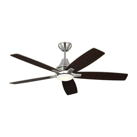 Visual Comfort & Co. Generation Lighting Lowden 52 in. 5-Blade Indoor Ceiling Fan in Brushed Steel