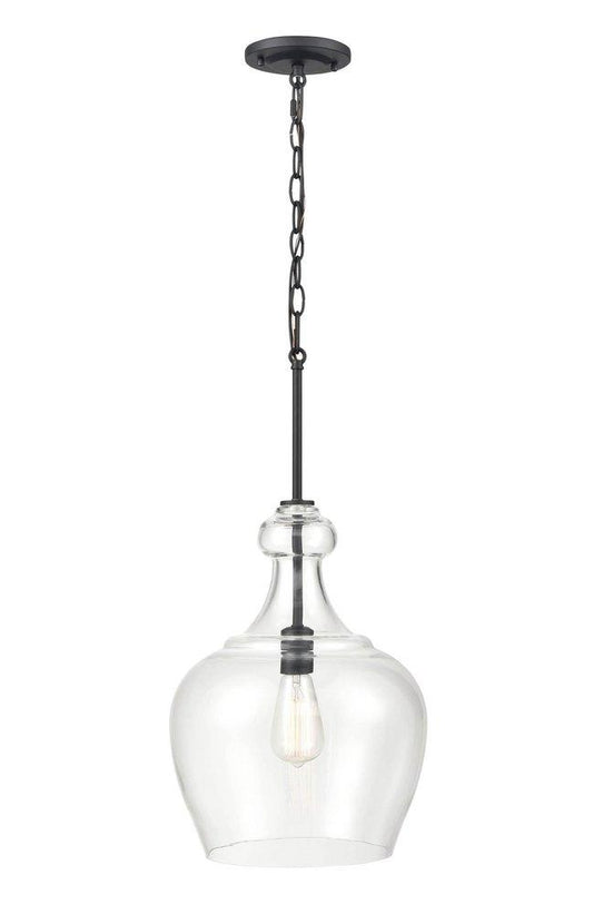 Millennium Lighting Corra 1-Light Pendant Light in Matte Black