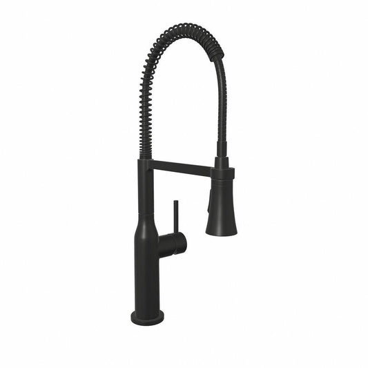 PROFLO® Basque Single Handle Pre-Rinse Kitchen Faucet in Matte Black