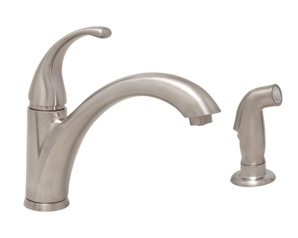 Single Handle Kitchen Faucet in Brushed Nickel