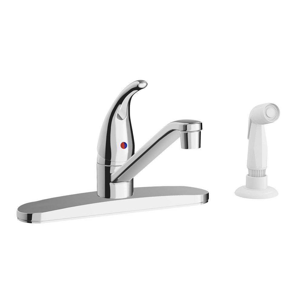 PROFLO® Heathcote Single Handle Kitchen Faucet with Side Spray in Chrome