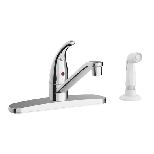 PROFLO® Heathcote Single Handle Kitchen Faucet with Side Spray in Chrome