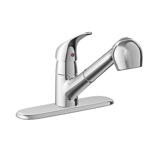 PROFLO® Edgebrook Single Handle Pull Out Kitchen Faucet in Chrome