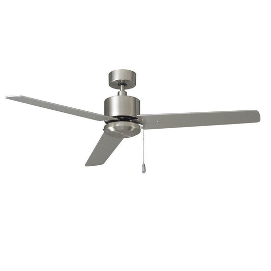 RP Lighting Aldea II 52 in. 3-Blade Indoor Ceiling Fan in Brushed Nickel/Brushed Nickel