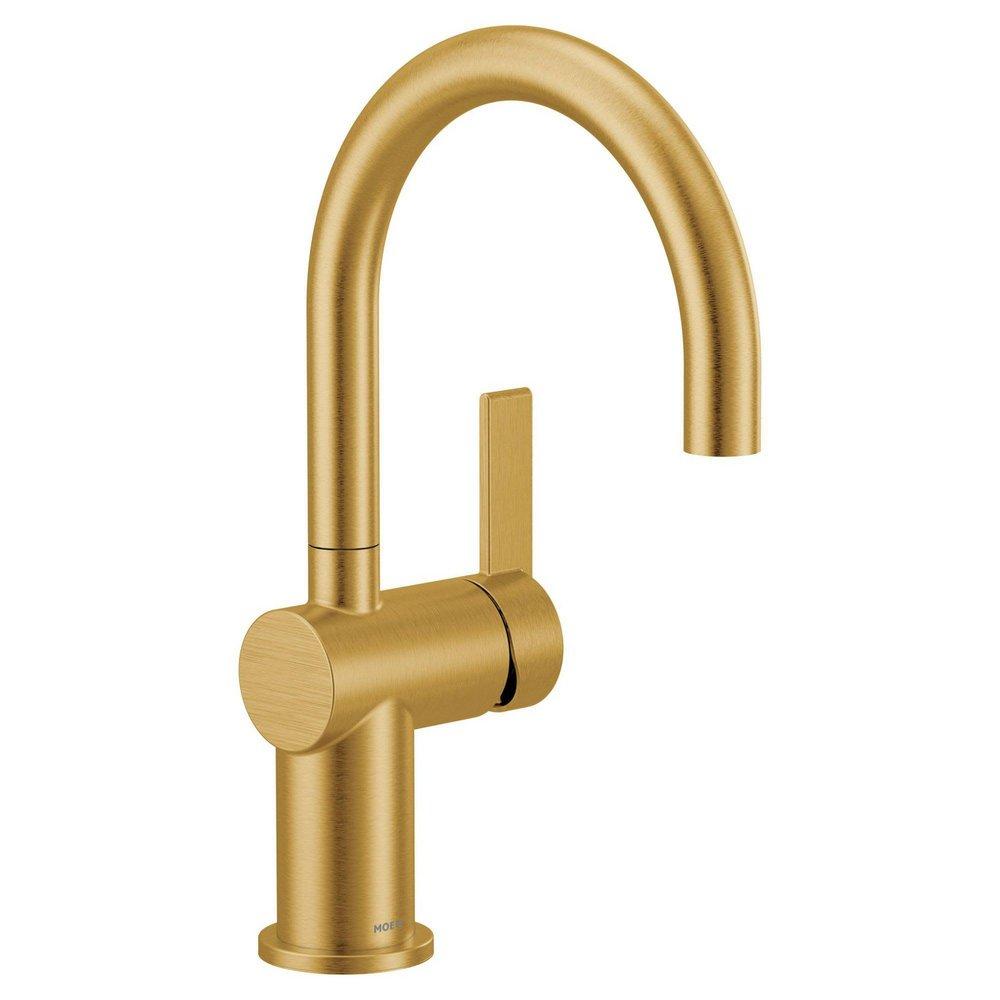 Moen Cia™ Single Handle Bar Faucet in Brushed Gold