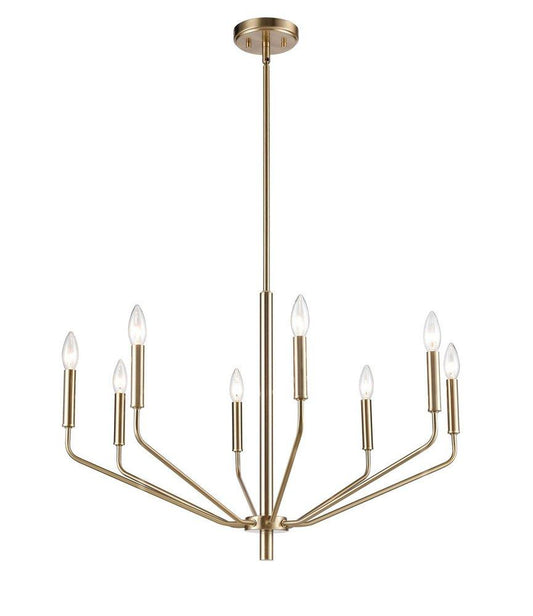 Millennium Lighting Laurell 8-Light Chandelier Ceiling Light in Modern Gold