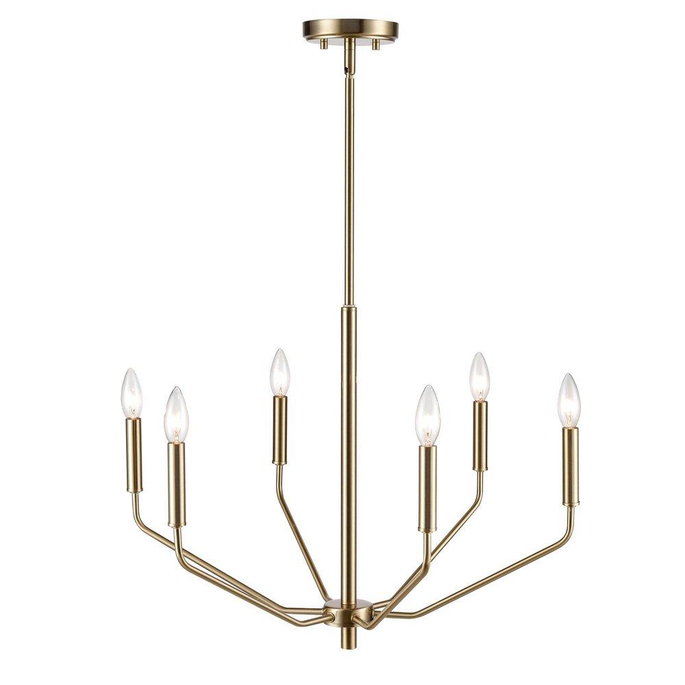 Millennium Lighting Laurell 6-Light Chandelier Ceiling Light in Modern Gold