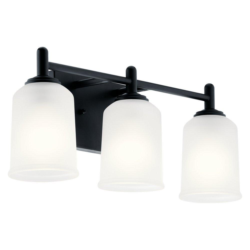 Kichler Lighting Shailene 100W 3-Light Medium E-26 Vanity Fixture in Black