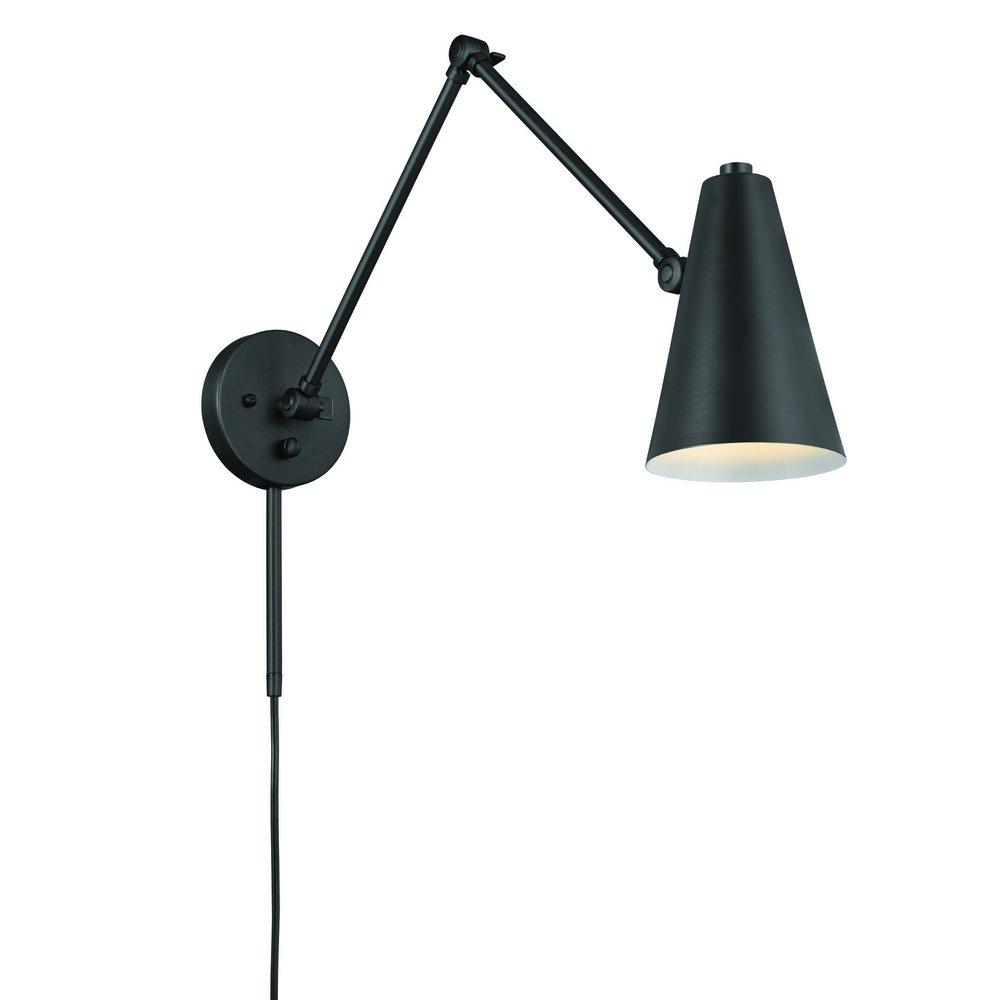 Kichler Lighting Sylvia 13W 1-Light 8-1/2 in. Wall Sconce in Black