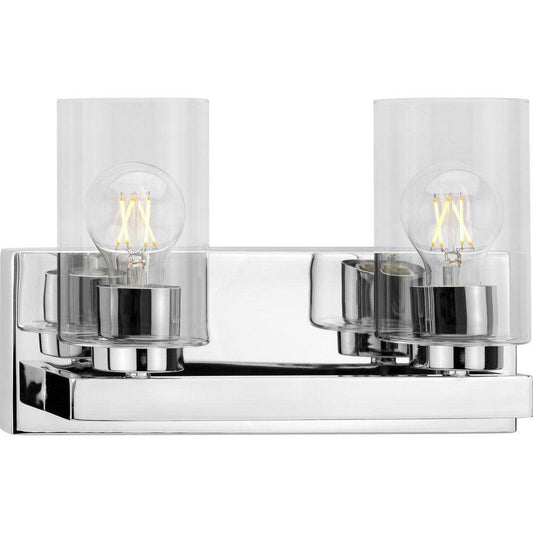 Progress Lighting Goodwin 60W 2-Light Medium E-26 Vanity Fixture in Polished Chrome