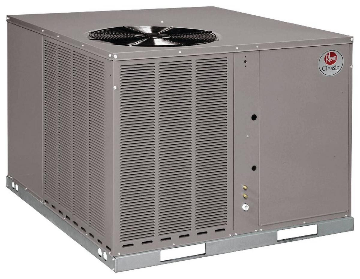 Rheem Endeavor™ Line Classic® Series 4 Ton - 13.4 SEER2 - 2-Stage Cooling - Convertible Packaged Air Conditioner - 208-230/60