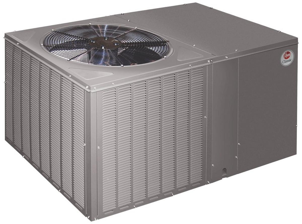 Rheem Endeavor™ Line Classic® Series 3.5 Ton - 13.4 SEER2 - Dedicated Horizontal Packaged Air Conditioner - 208/230/60
