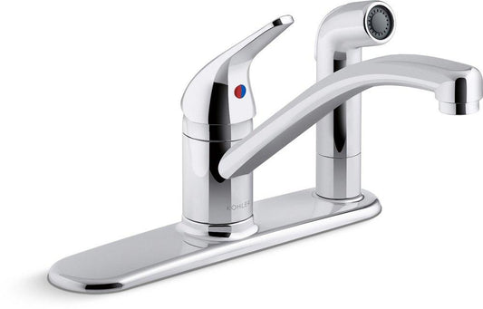 KOHLER Jolt™ Single Handle Kitchen Faucet in Polished Chrome