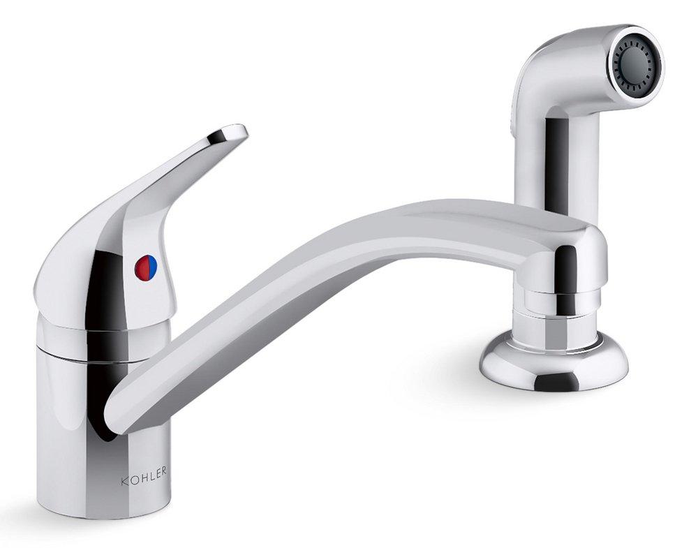 KOHLER Jolt™ Single Handle Kitchen Faucet in Polished Chrome