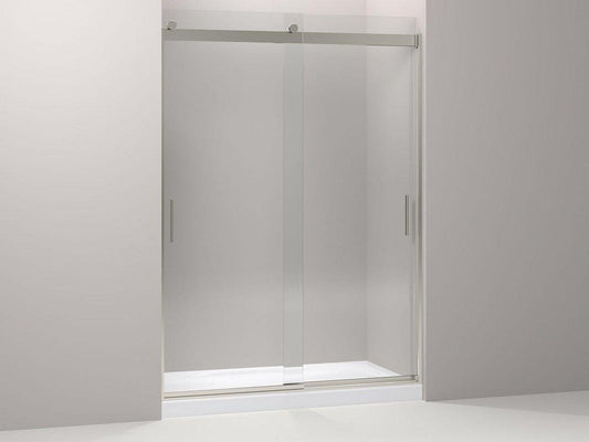 KOHLER Levity® 78-1/4 x 59-5/8 in. Frameless Sliding Shower Door in Brushed Nickel
