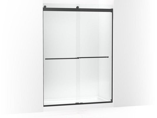 KOHLER Levity® 81-5/8 x 59-8/8 in. Frameless Sliding Shower Door in Matte Black