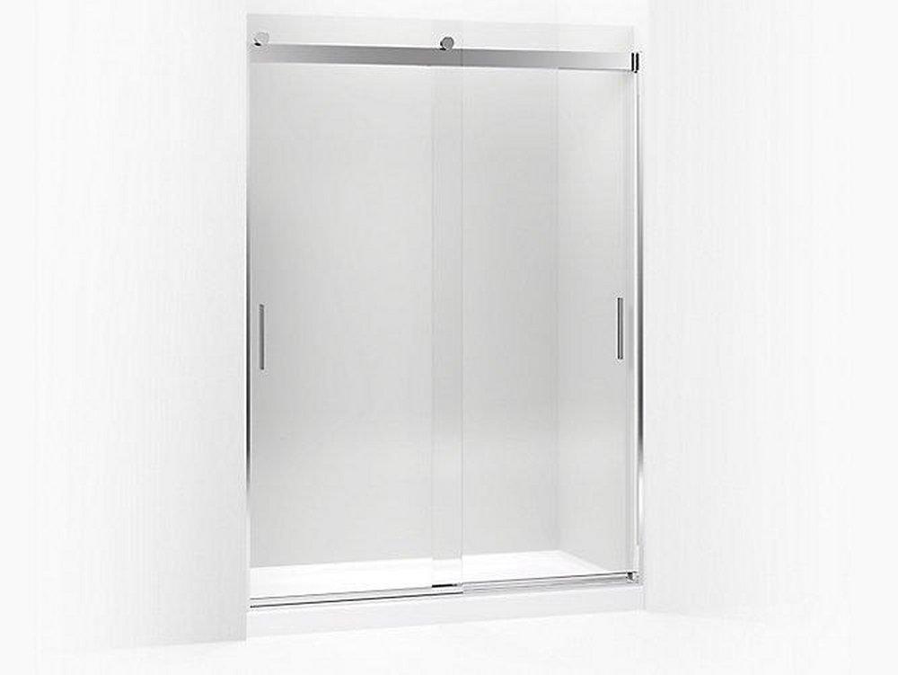 KOHLER Levity® 77-9-16 x 59-5/8 in. Frameless Sliding Shower Door in Bright Polished Silver