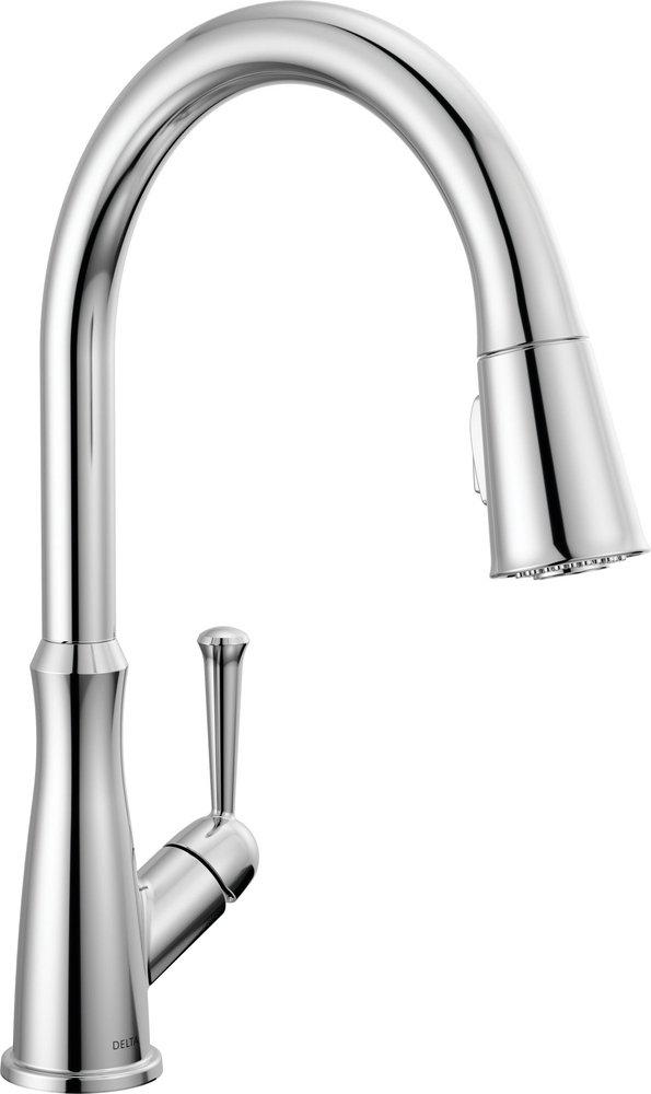 Delta Faucet Westville® Single Handle Pull Down Sprayer Kitchen Faucet in Chrome