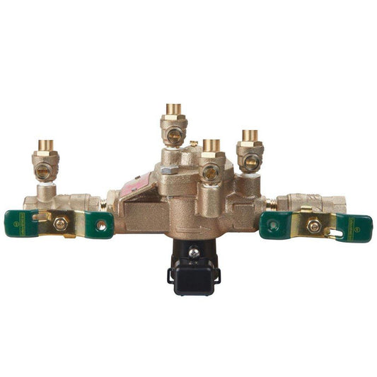Watts Series LF009 1/2 in. Cast Copper Silicon Alloy FPT Reduced Pressure Zone Assembly with Quarter Turn Shutoff Valves and Flood Sensor