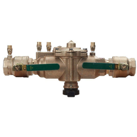 Watts Series LF009 2 in. Cast Copper Silicon Alloy FPT Reduced Pressure Zone Assembly with Quarter Turn Shutoff Valves and Flood Sensor