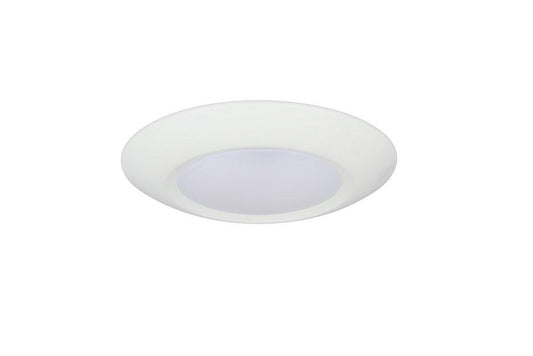 7 in. LED Flush Mount Ceiling Disk in White with Adjustable Color Temperature