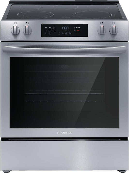 30 x 26 x 35-3/8 in. 5.3 cu. ft. Electric Freestanding Range in Stainless Steel