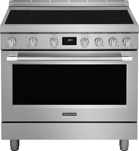 Frigidaire Professional Professional 35-15/16 x 24-13/16 x 35-3/16 in. 4.4 cu. ft. 5-Burner Electric Induction Freestanding Range in Stainless Steel
