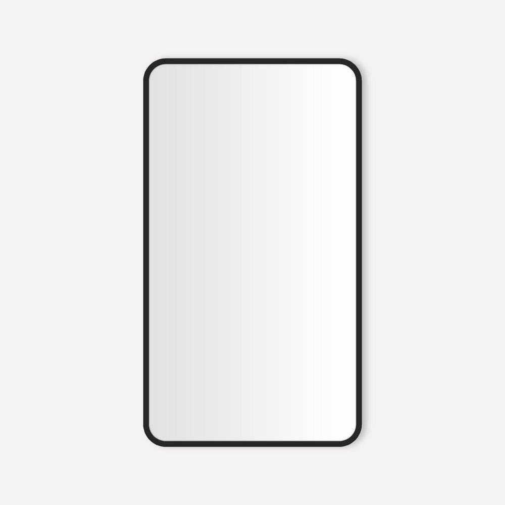 Robern Craft Series 19-1/4 x 34-1/4 in. Recessed and Surface Mount Medicine Cabinet in Matte Black