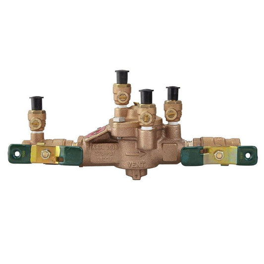Watts Series 009 1/2 in. Bronze FPT Reduced Pressure Zone Assembly with Quarter Turn Shutoff Valves, Cap & Tether and Backflow Flood Sensor