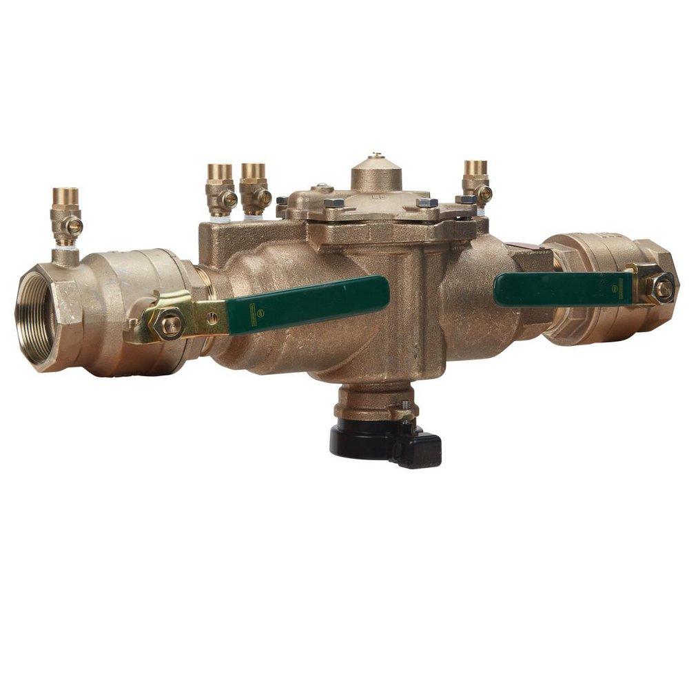 Watts Series 009 2 in Bronze FPT Reduced Pressure Zone Assembly with Flood Sensor and Quarter-Turn Ball Valves