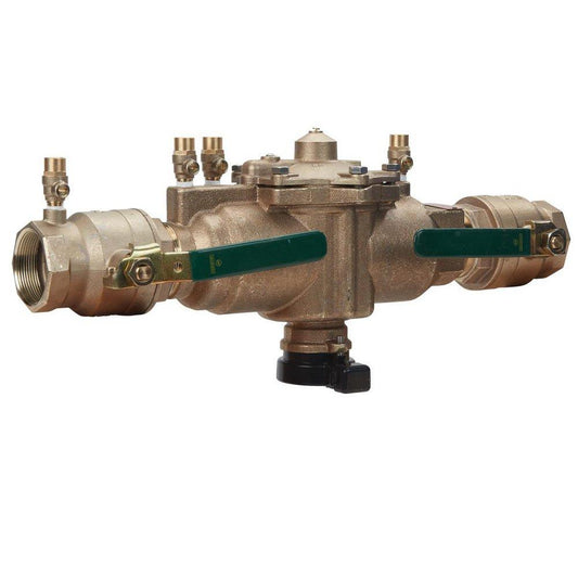 Watts Series 009 2 in Bronze FPT Reduced Pressure Zone Assembly with Flood Sensor and Quarter-Turn Ball Valves