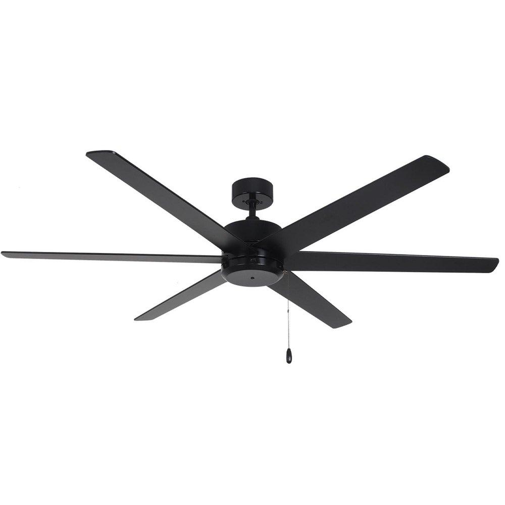 RP Lighting Aldea X 60 in. 6-Blade Indoor Ceiling Fan in Black/Black