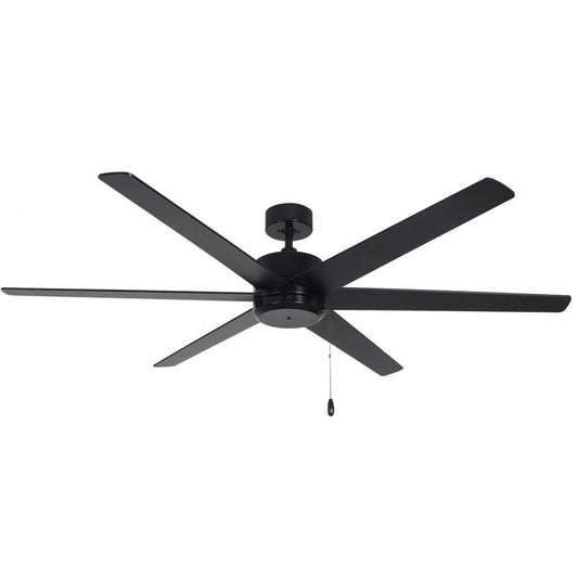 RP Lighting Aldea X 60 in. 6-Blade Indoor Ceiling Fan in Black/Black