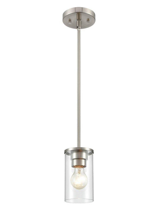 Millennium Lighting Verlana 1-Light Pendant Light in Brushed Nickel