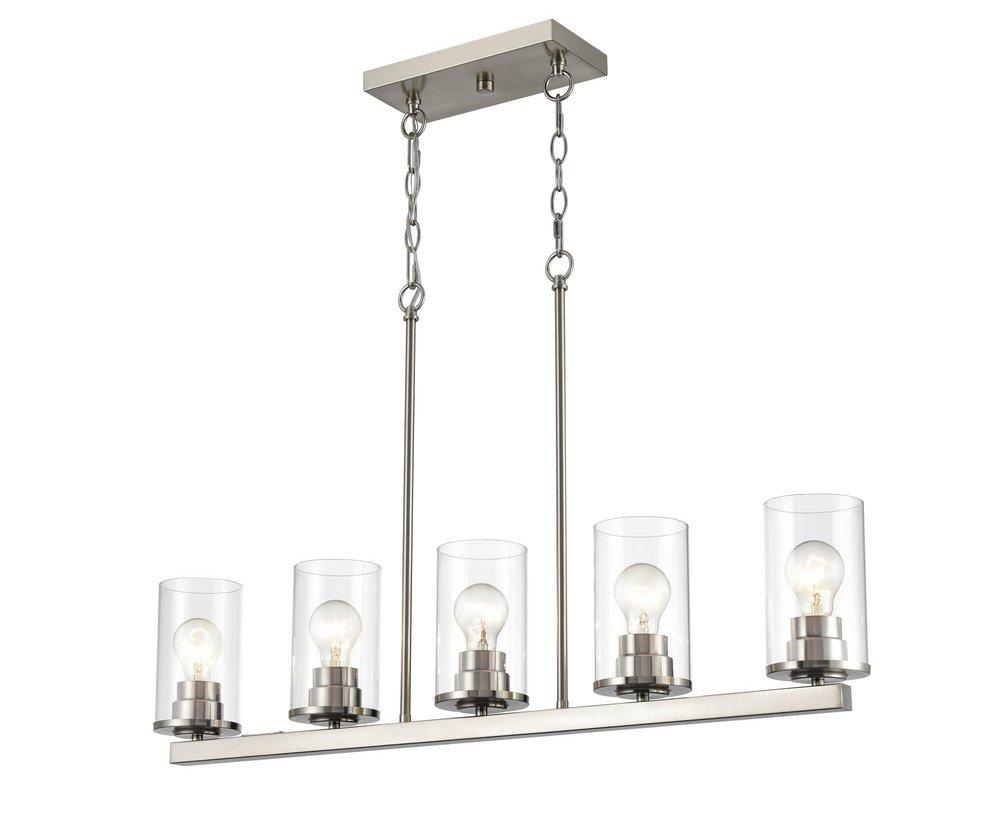 Millennium Lighting Verlana 5-Light Chandelier Ceiling Light in Brushed Nickel