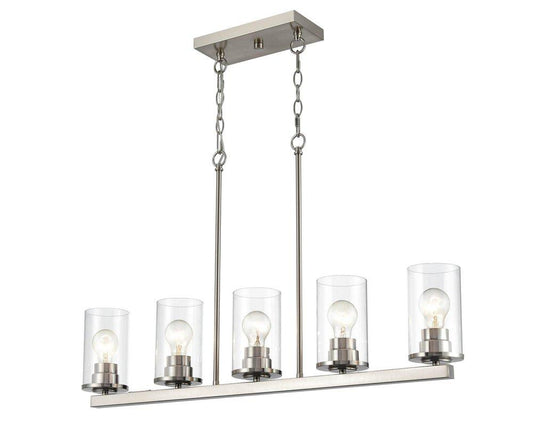 Millennium Lighting Verlana 5-Light Chandelier Ceiling Light in Brushed Nickel