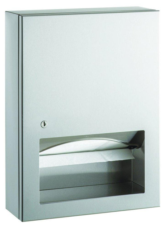 Surface-Mounted Paper Towel Dispenser in Stainless Steel