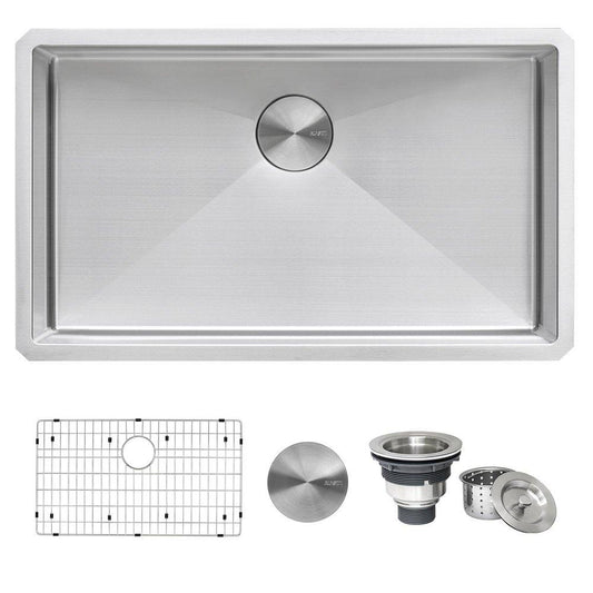 Ruvati Gravena 32 in. Undermount Stainless Steel Single Bowl Kitchen Sink