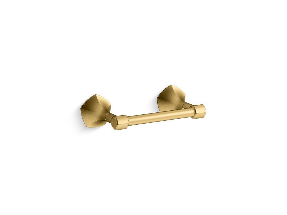 KOHLER Occasion™ Wall Toilet Tissue Holder in Vibrant® Brushed Moderne Brass