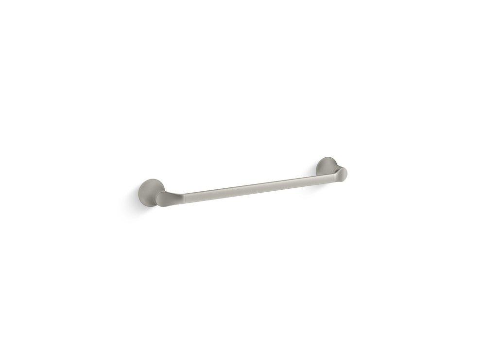 KOHLER Simplice™ 18 in. Towel Bar in Vibrant® Brushed Nickel