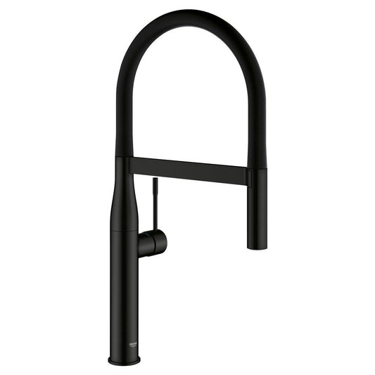 GROHE Essence Single Handle Kitchen Faucet in Matte Black