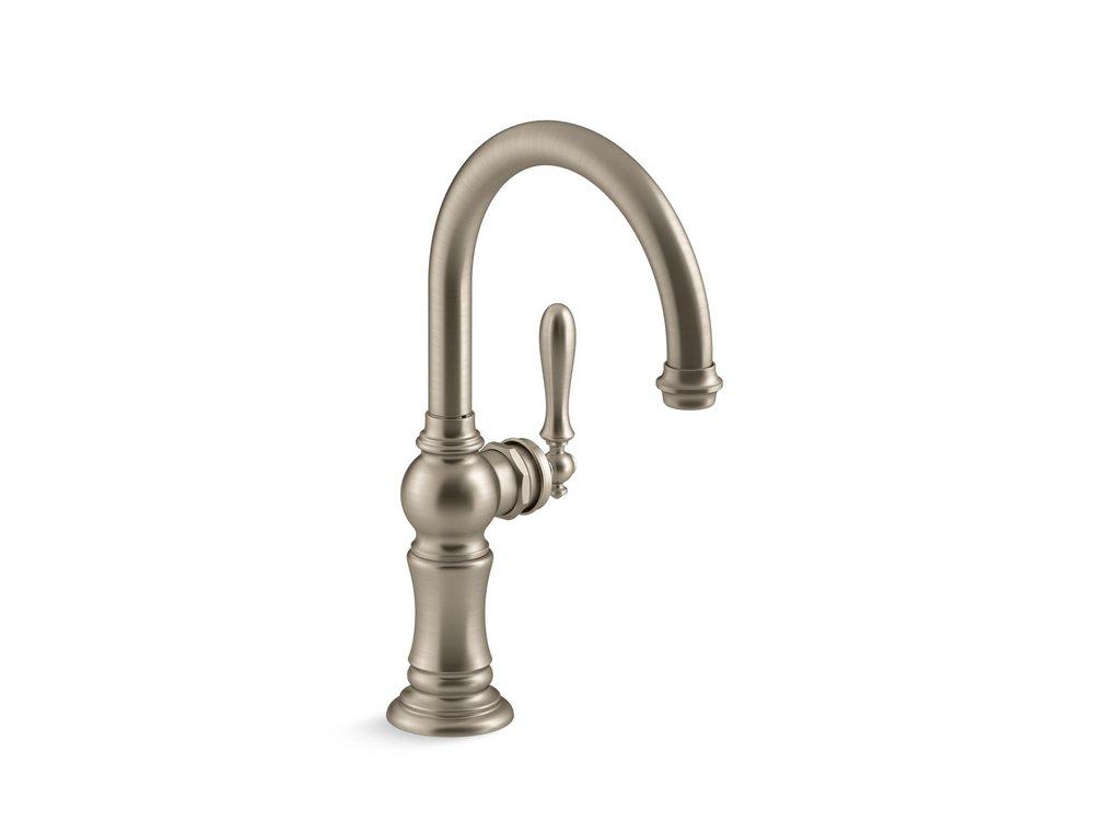 KOHLER Artifacts® Single Handle Bar Faucet in Vibrant Brushed Bronze