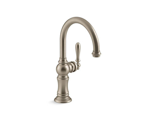 KOHLER Artifacts® Single Handle Bar Faucet in Vibrant Brushed Bronze