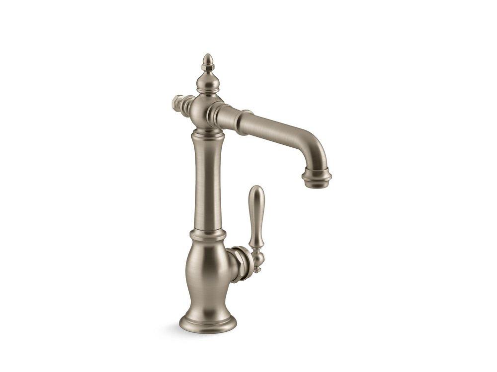 KOHLER Artifacts® Single Handle Lever Bar Faucet in Vibrant® Brushed Bronze