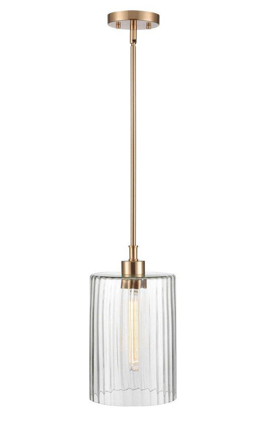 Millennium Lighting Chastine 1-Light Pendant Light in Modern Gold
