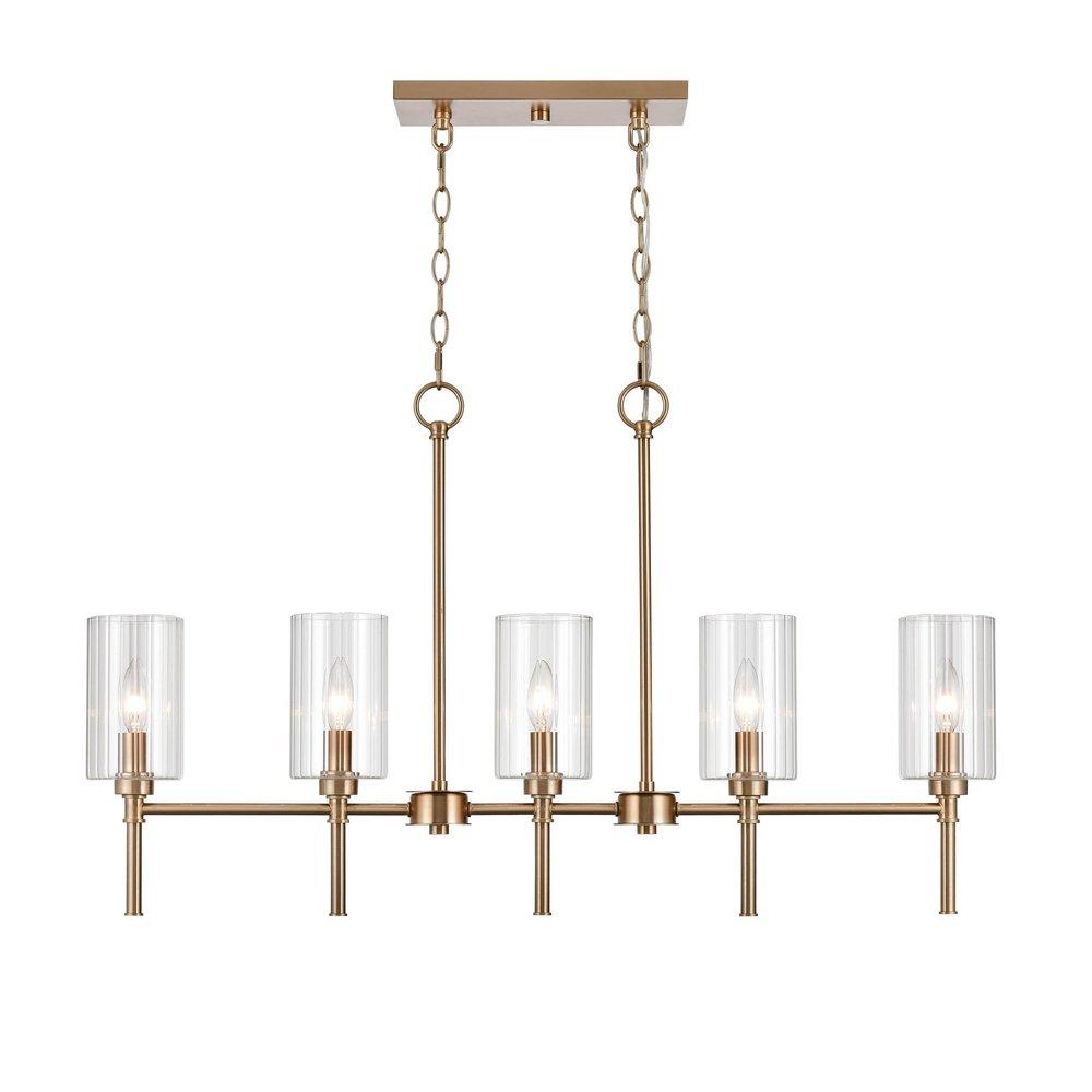 Millennium Lighting Chastine 5-Light Chandelier Ceiling Light in Modern Gold