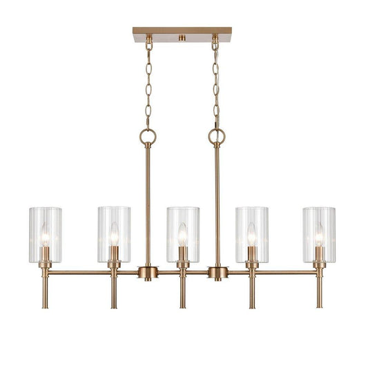Millennium Lighting Chastine 5-Light Chandelier Ceiling Light in Modern Gold