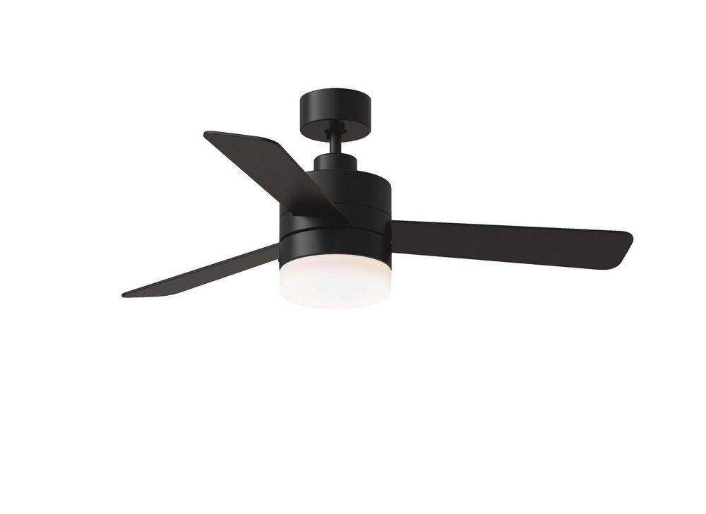 Visual Comfort & Co. Generation Lighting Era 44 LED 44 in. 3-Blade Indoor Ceiling Fan in Midnight Black