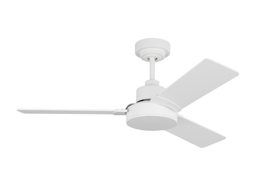 Visual Comfort & Co. Generation Lighting Jovie 44 44 in. 3-Blade Indoor Ceiling Fan in Matte White