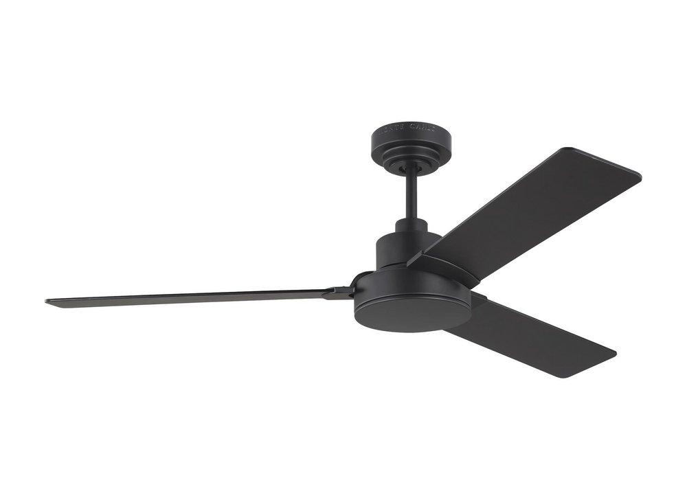 Visual Comfort & Co. Generation Lighting Jovie 52 52 in. 3-Blade Indoor Ceiling Fan in Midnight Black